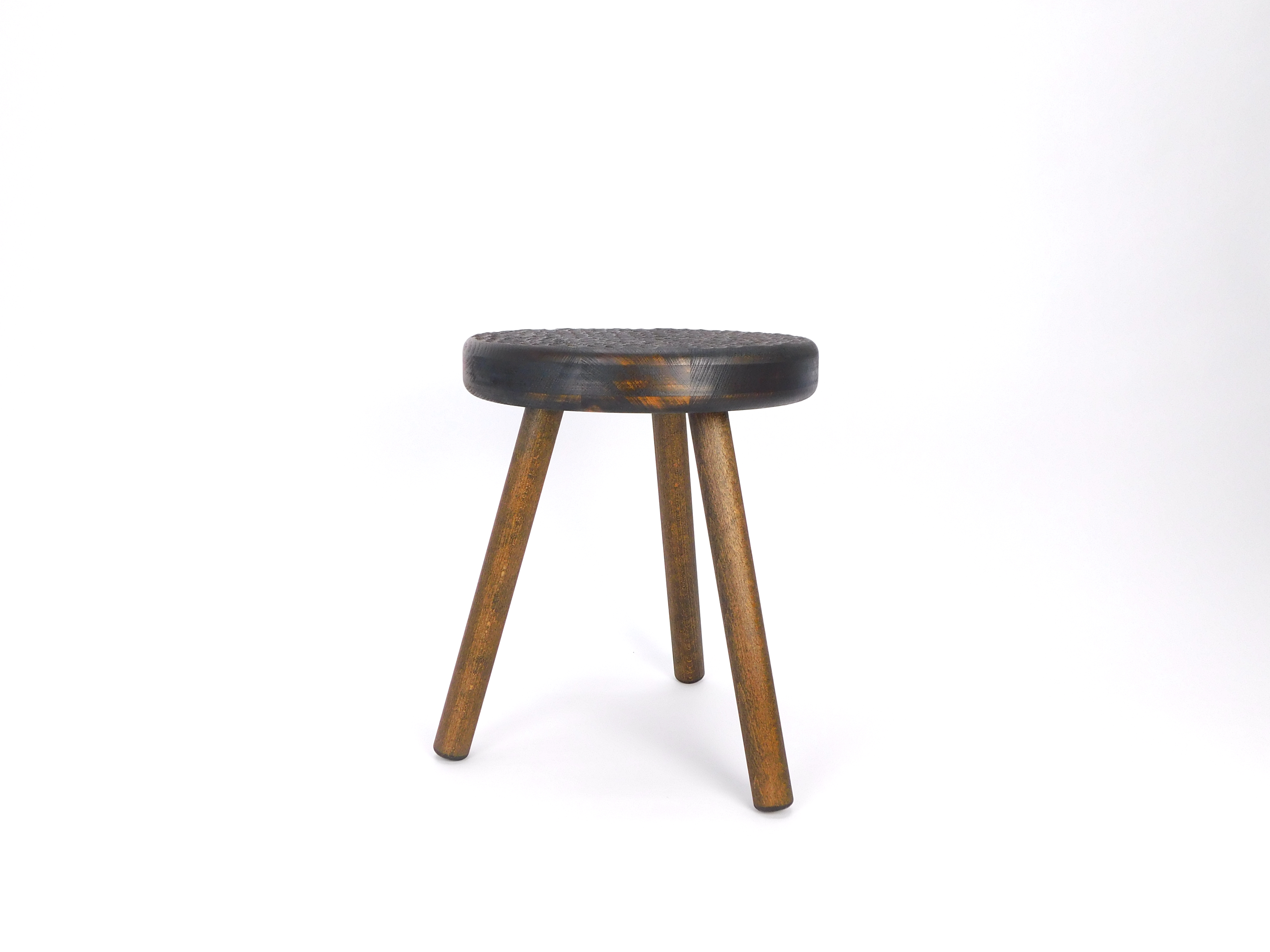 Stool Type1 Raindrop Walnut